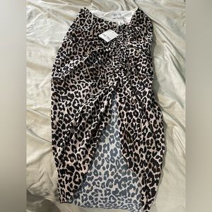 Leopard skirt new size small